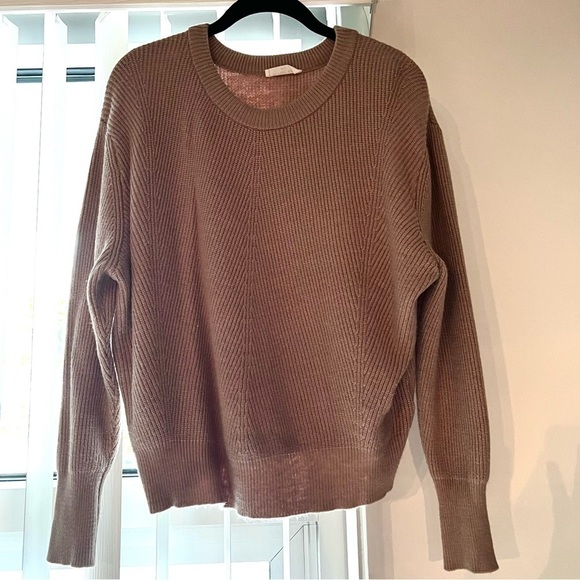 SOPHIE RUE Taupe Textured Pullover Sweater Size S - Picture 3 of 9